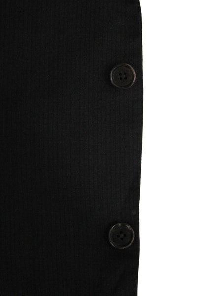 DKNY Mens Wool Black Blazer Button Closure Size 42