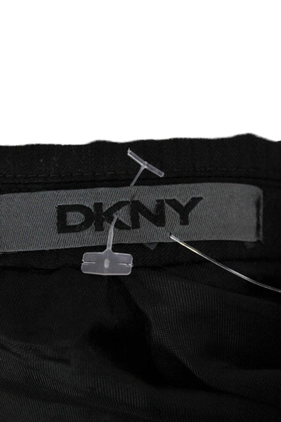 DKNY Mens Wool Black Blazer Button Closure Size 42