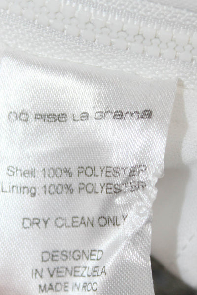 No Pise La Grama Women Silver Polyester Camisole Scoop Neck Sleeveless Size XL