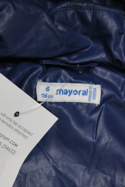 Jacadi Boys Cotton Collared Long Sleeve Cardigan Sweater Blue Size 6