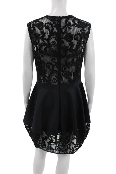 Opening Ceremony Womens Black Fit & Flare Lace Dress Size L