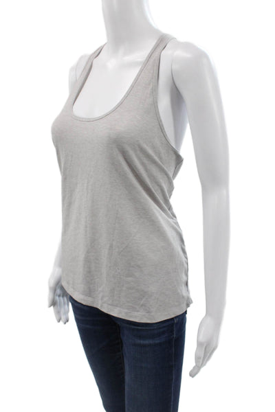Outdoor Voices Womens Gray Jersey Tank Scoop Neck Athleisure Size M