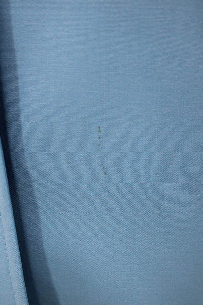 Escada Womens Blazer Blue Viscose Rayon Button Long Sleeve Size 38