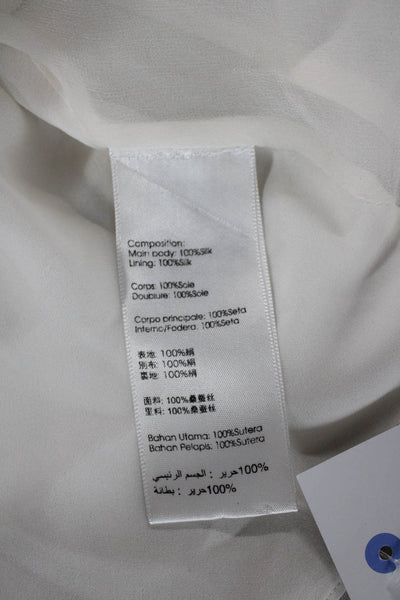 3.1 Phillip Lim Womens Silk Shift Dress Ivory Sleeveless Size 2