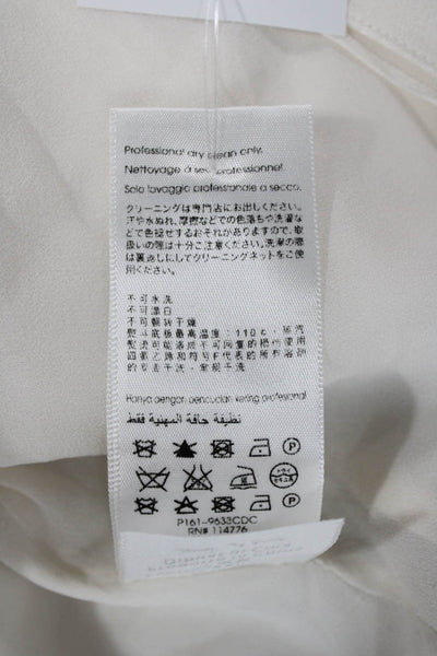 3.1 Phillip Lim Womens Silk Shift Dress Ivory Sleeveless Size 2