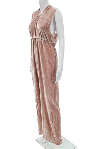 Reformation Womens Pink Cowl Neck Sleeveless Jumpsuit Rayon Size XS