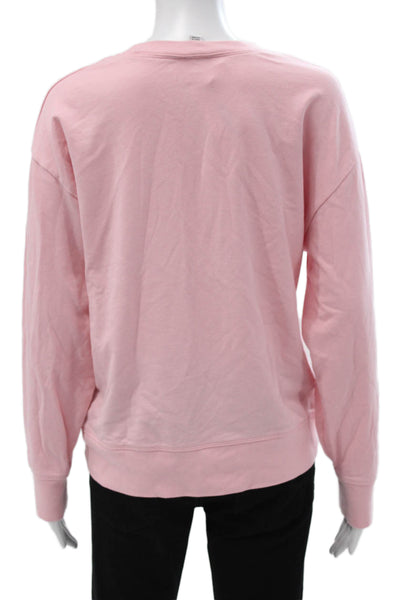 J Crew Womens Pullover Pink Cotton Crewneck Long Sleeve Size S