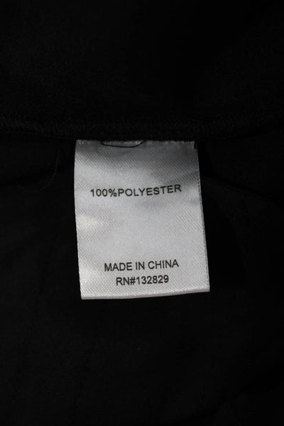 Superdown Womens Dress Pants Gray Striped Polyester Button Size M