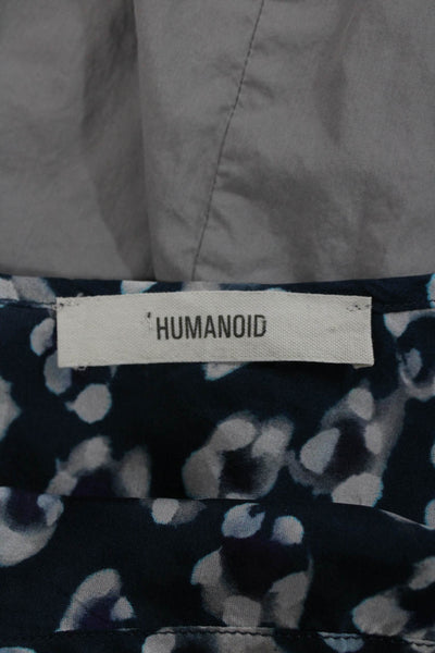 Humanoid Womens Silk Animal Print V-Neck Tank Sleeveless Multicolor Size XS