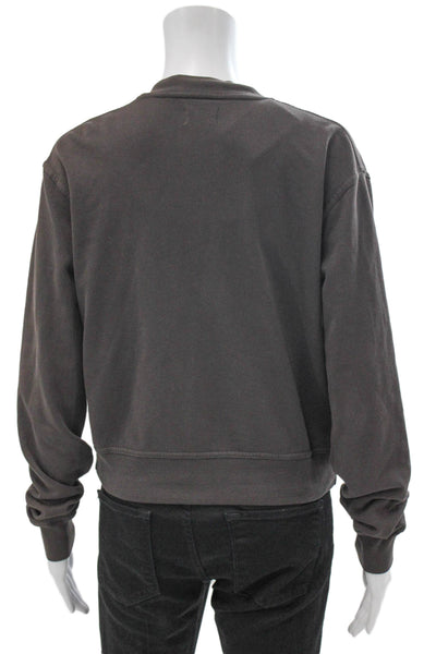 Humanoid Women Cardigan Pink Long Sleeve Round Neck Cotton Elastane Size XS