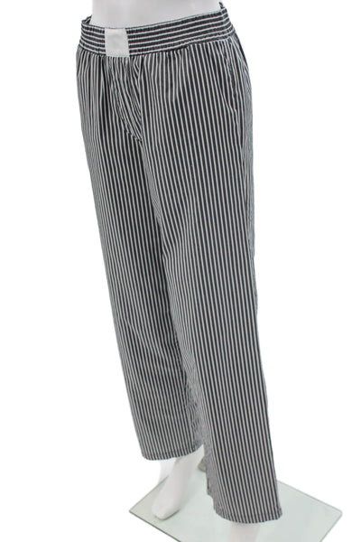 Lioness Womens Black Striped Pull On Pants 65% Cotton 30in Inseam Size 2XS