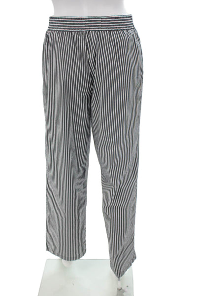 Lioness Womens Black Striped Pull On Pants 65% Cotton 30in Inseam Size 2XS