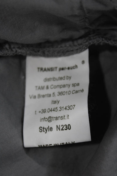 Transit Par Such Womens Jogger Pants Gray Cotton Pull On Size S