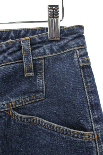 Closed Women Tapered Jeans Blue High Rise Cotton Blend Size 25