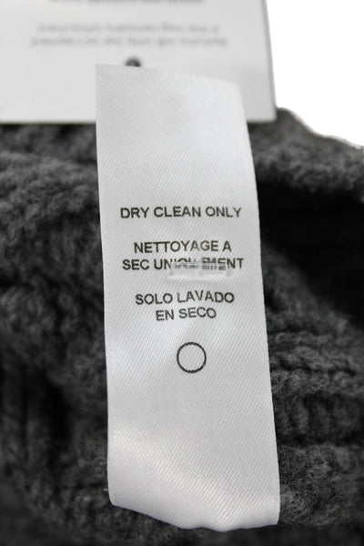 Frame Womens Gray Extra Fine Merino Wool Turtleneck Vest Size XS