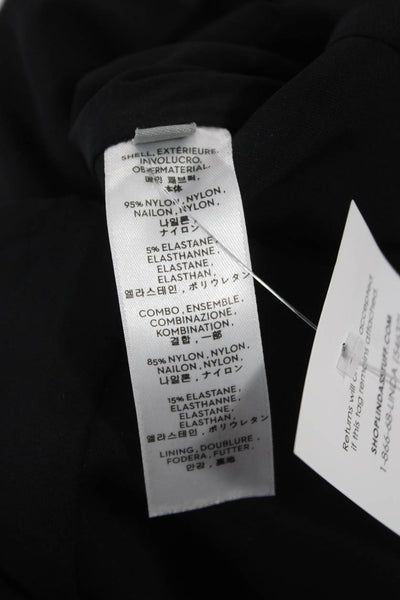 Reed Krakoff Women Pencil Dress Black Short Sleeve Crew Neck Zip Size 4