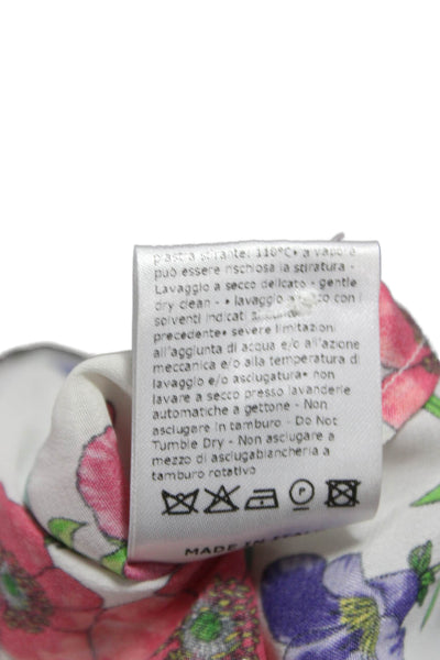 Barneys New York Womens Floral Viscose Collared Long Sleeve Blouse Size 40