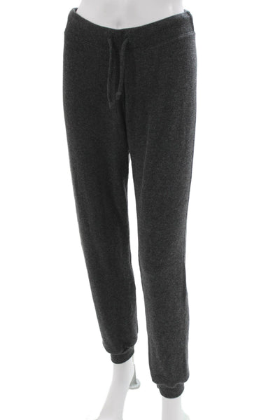 Perfect White Tee Women Gray Loungewear Set Long Sleeve Drawstring Size S