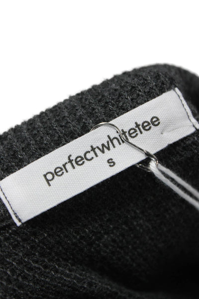 Perfect White Tee Women Gray Loungewear Set Long Sleeve Drawstring Size S