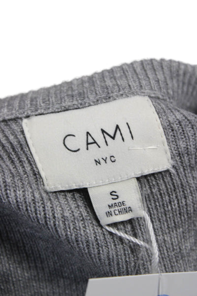 Cami NYC Womens Cardigan Gray Round Neck Long Sleeve Size S
