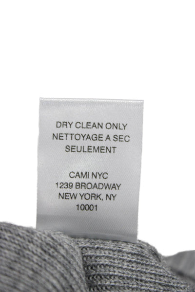 Cami NYC Womens Cardigan Gray Round Neck Long Sleeve Size S