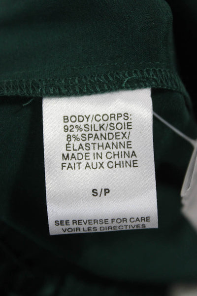 Cami NYC Womens Cargo Silk Drawstring Pants Green Size S