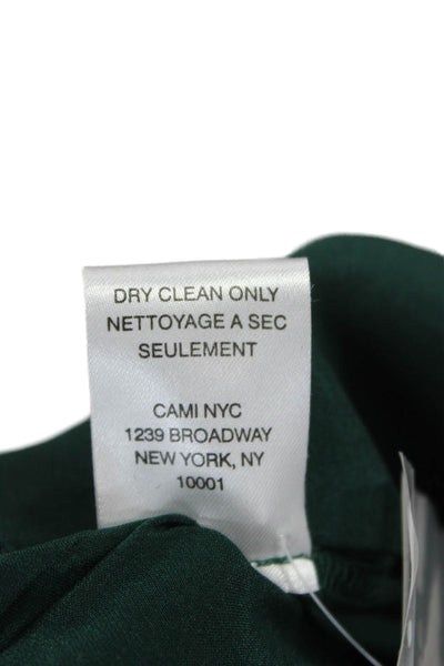 Cami NYC Womens Cargo Silk Drawstring Pants Green Size S