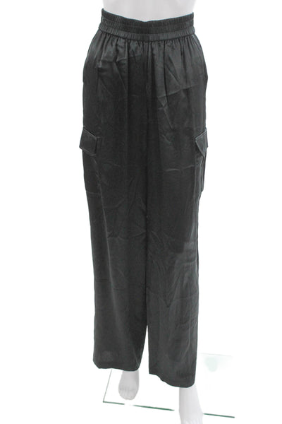Cami NYC Womens Cargo Silk Pull On Pants Black Petite Size 2XS