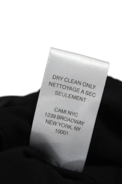 Cami NYC Womens Black One Shoulder Organic Cotton One Piece Bodysuit Size 00