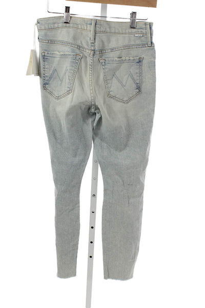 Mother Womens Skinny Jeans Blue High Rise Size 26
