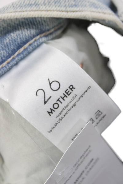 Mother Womens Skinny Jeans Blue High Rise Size 26