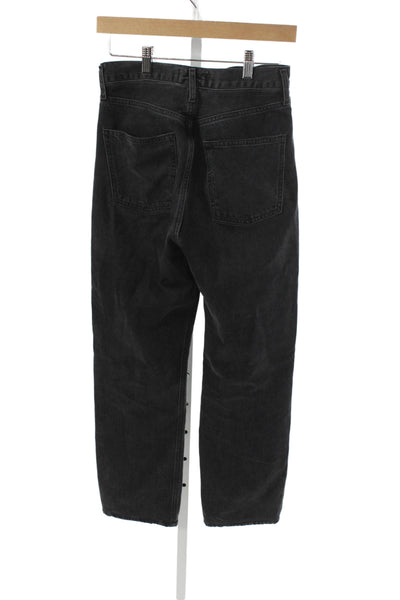 Agolde Women Straight Mid-Rise Black Cotton Jeans Size 24