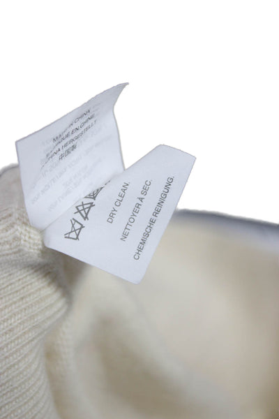 J Crew Women Pullover Sweater Ivory Wool Blend Crew Neck Long Sleeve Size 2XS
