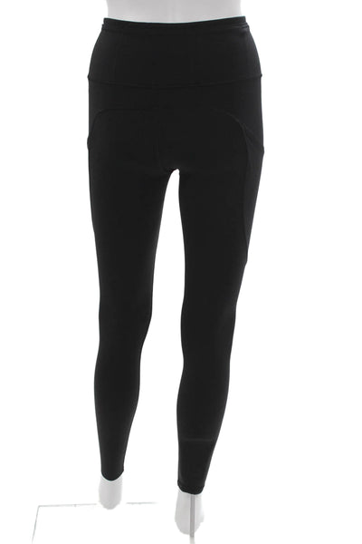 Lululemon Womens Black Ankle Nylon Solid Pull On Leggings Size 4