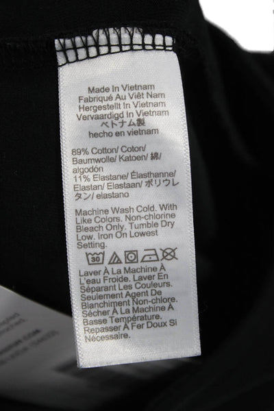 J Crew Women Ankle Leggings Black Cotton Blend Loungewear Size XS
