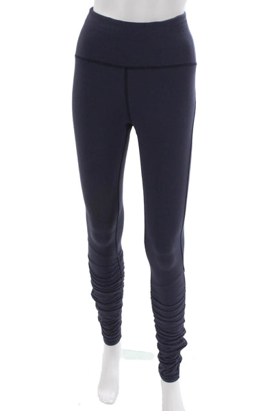Lululemon Womens Ankle Leggings Blue Nylon Size 4