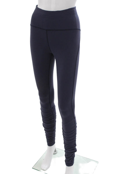 Lululemon Womens Ankle Leggings Blue Nylon Size 4
