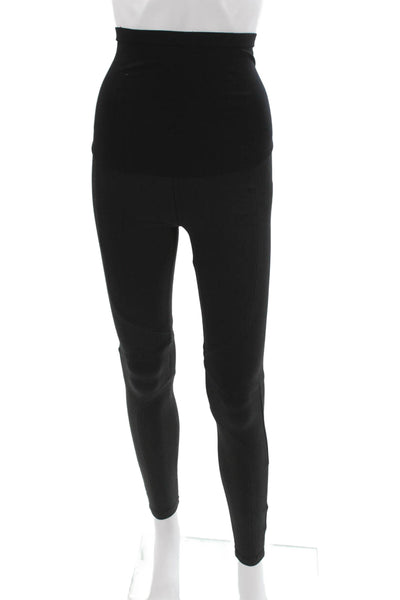 David Lerner Womens Ankle Leggings Black Nylon Spandex Size S