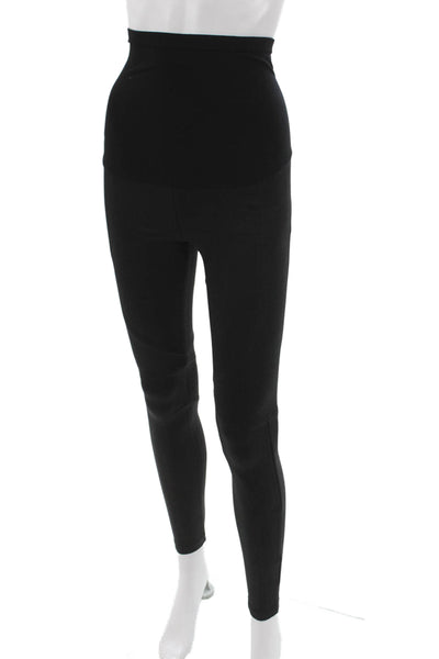 David Lerner Womens Ankle Leggings Black Nylon Spandex Size S