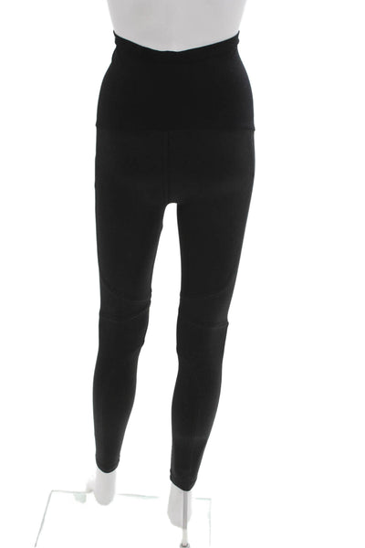 David Lerner Womens Ankle Leggings Black Nylon Spandex Size S