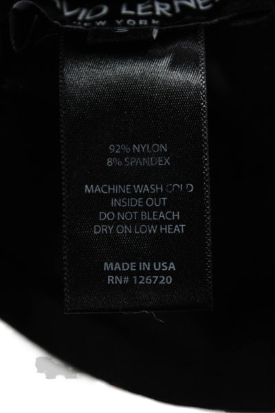 David Lerner Womens Ankle Leggings Black Nylon Spandex Size S