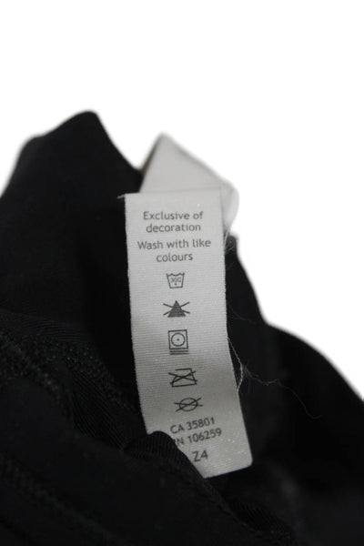Lululemon Womens Black Ankle Leggings Nylon Solid Pull On Size 2