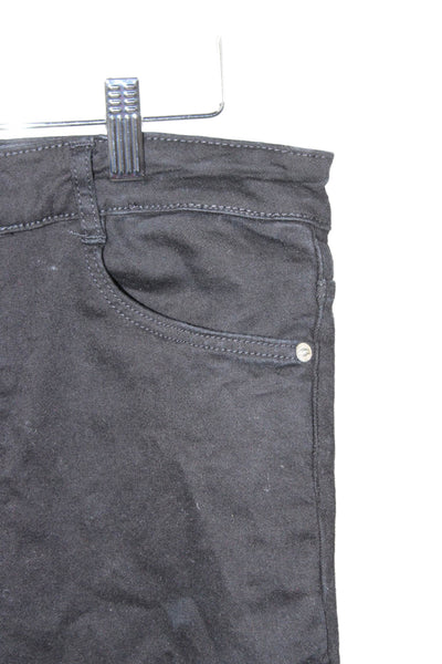 Zara Womens Black Skinny Jeans High Rise Cotton Size 12