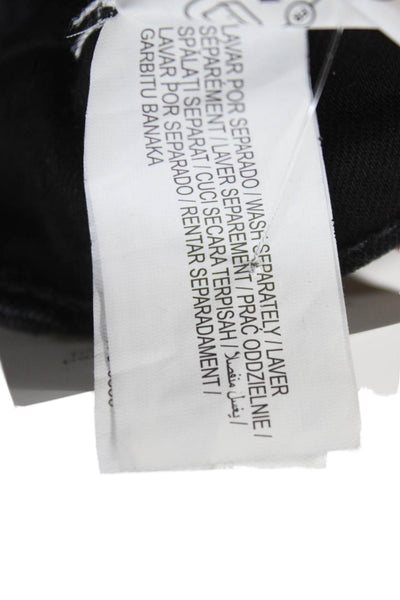 Zara Womens Black Skinny Jeans High Rise Cotton Size 12