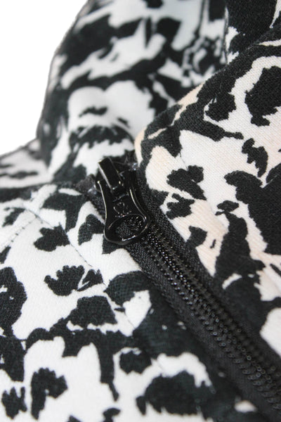 Lululemon Womens Track Jacket Floral Black High Neck Zip Size 4