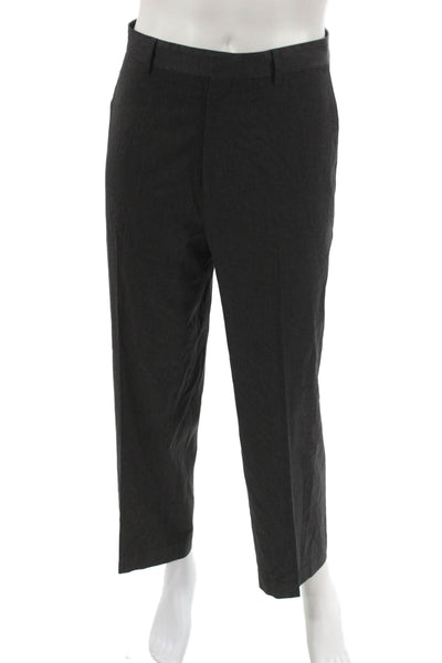 Calvin Klein Mens Gray Polyester Dress Pants Size 34