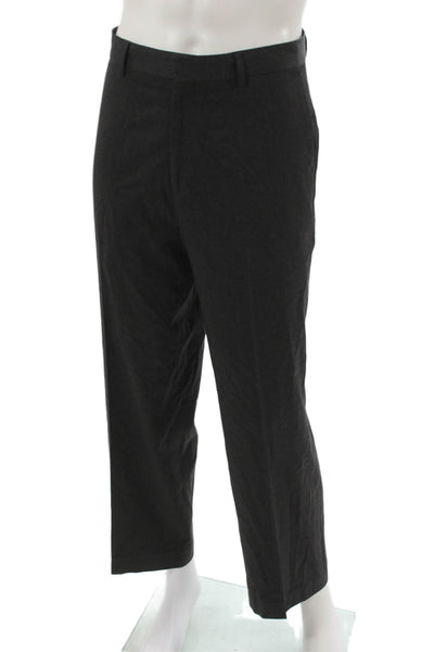 Calvin Klein Mens Gray Polyester Dress Pants Size 34
