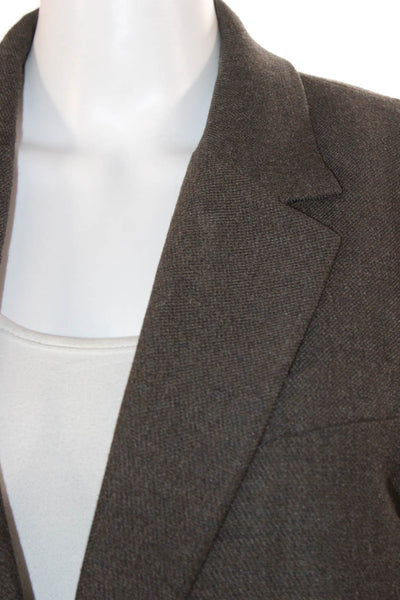 Wilfred Women Gray Polyester Blazer Button Long Sleeve Fall Size S