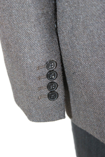Wilfred Women Gray Polyester Blazer Button Long Sleeve Fall Size S