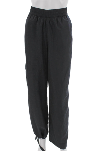 MNG Womens Track Pants Black Polyester Pull On Size M